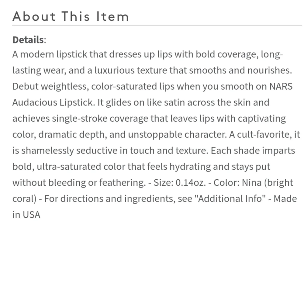 Nars lipstick - Picture 6 of 6